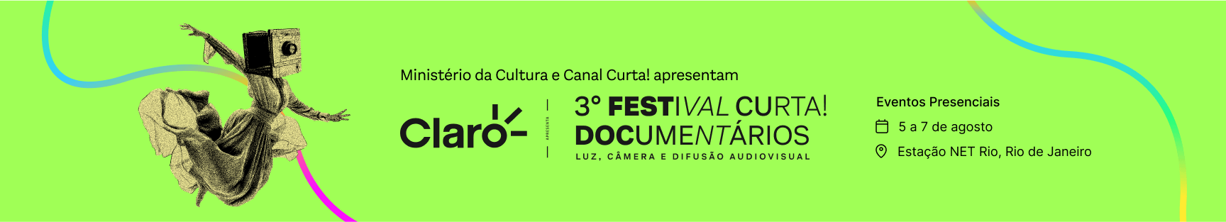 Banner Festival Curta! Documentários